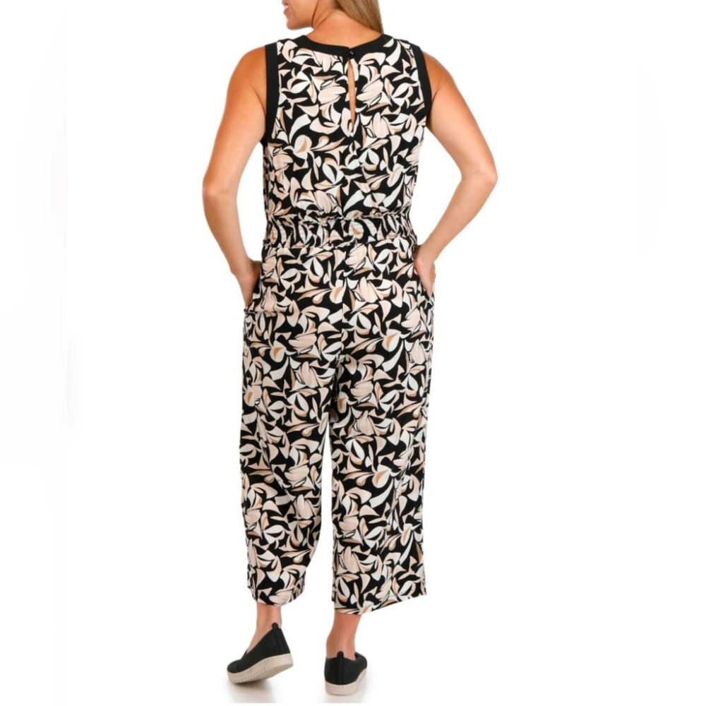Luxology Womens Sleeveless Print Jumpsuit Size: 3X - Picture 2 of 14